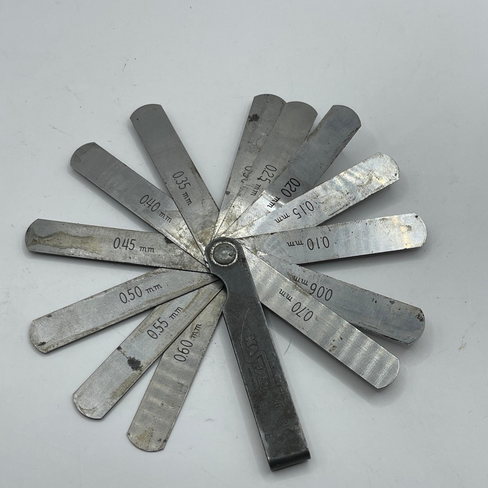 Kastar Metric Feeler Gauge 12 Blade Gap Measuring Tool Made in USA 0.06-0.70mm
